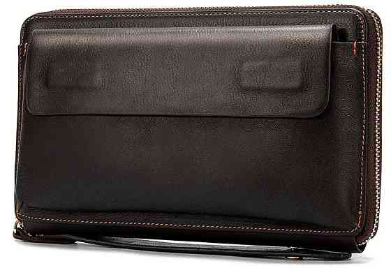 Мужской клатч-барсетка с ремешком на руку Коричневый (Vintage) Киев