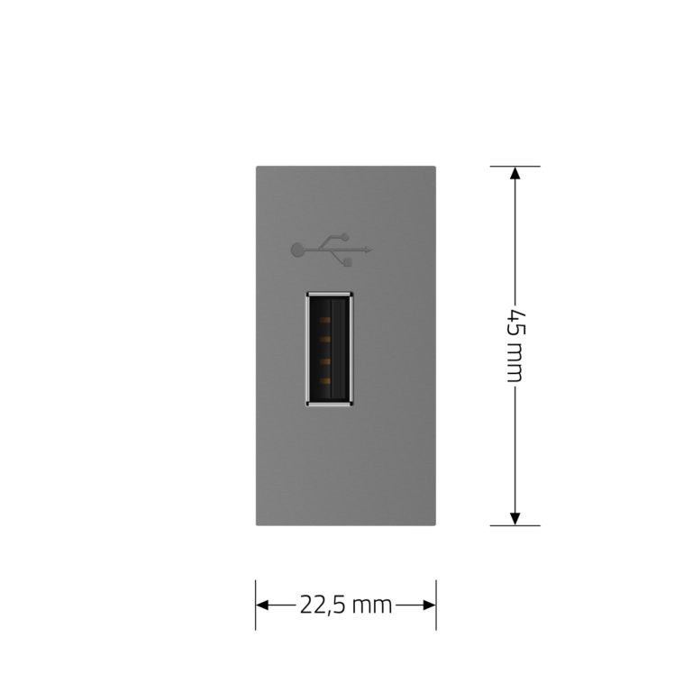 USB розетка LIVOLO 5V 2.1A, сіра, 10Вт, з блоком живлення, модуль 0.5 поста (VL-FCUA-1IP) Коломыя - изображение 9