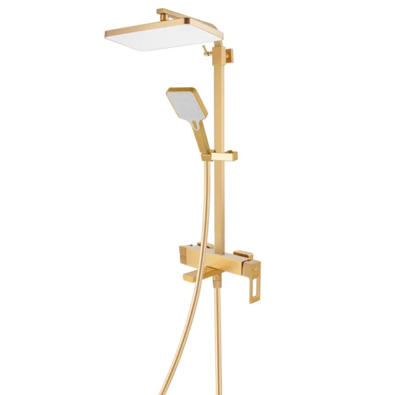 Душевая колонна Haiba KANT 009-J BRUSHED GOLD с смесителем HB9606 Харьков