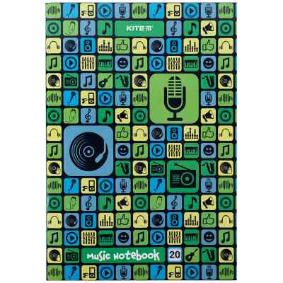 Зошит Kite для нот Vinyl А4, 20 аркушів (K24-404) Вінниця