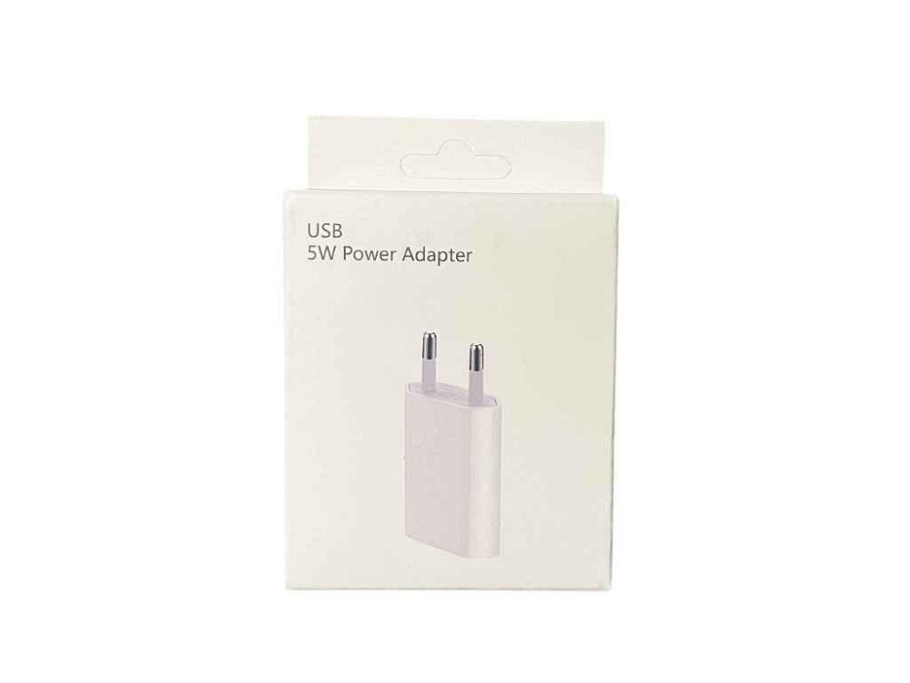 Мережевий зарядний пристрій Power Adapter USB 5V/1А білий ТМ KMT Київ - фото 1