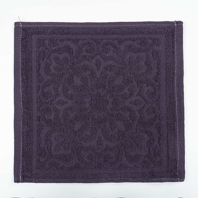 Кухонна жакардова серветка GM Textile 25х25см 380 г/м2 (Фіолетовий) Суми - фото 1