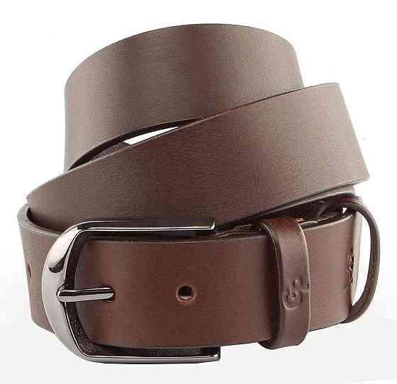 Ремень мужской GRANDE PELLE 00245 под брюки Коричневый Киев