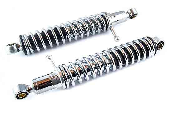 Амортизатори (пара) ІЖ 32 см, регульовані, з важелем (хром) Мукачево