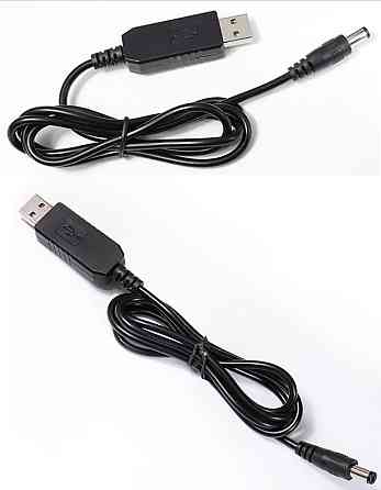 Перехідник живлення для роутера USB -> DC5.5*2.1, з 5в -> 12в, довжина 1,0 м Вінниця