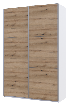 Шафа-купе двохдверна Doros G-Caiser 160х60х240 см Білий/Дуб евок (DRS-011022) Дніпро