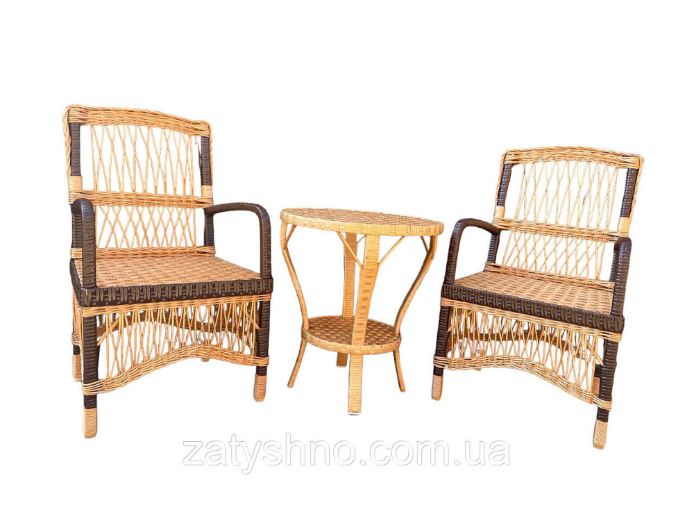 Меблі плетені зі стільцями Київ - фото 2