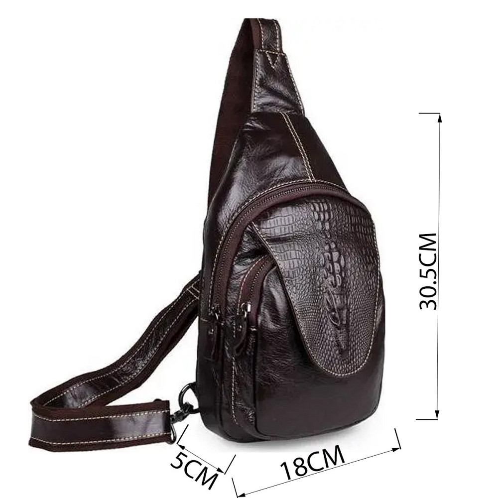 Сумка мужская из натуральной кожи Коричневая (Vintage) Киев - изображение 8