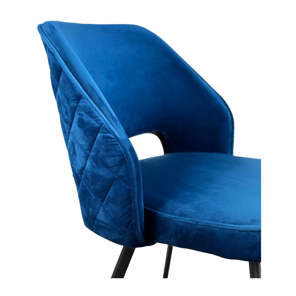 Стілець крісло м'який MarvelDesign Beatrice 65 прямокутні ніжки Синій Київ - фото 4