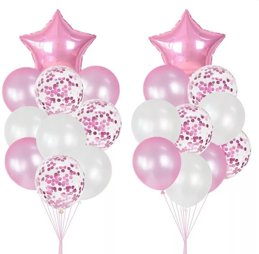 Набор воздушных шаров розовый 20шт. Киев - изображение 1