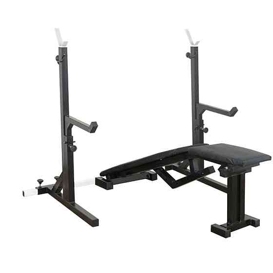 Лавка з від'ємним нахилом 40 на 40 мм + Стійки зі страховкою 40 на 40 мм Київ