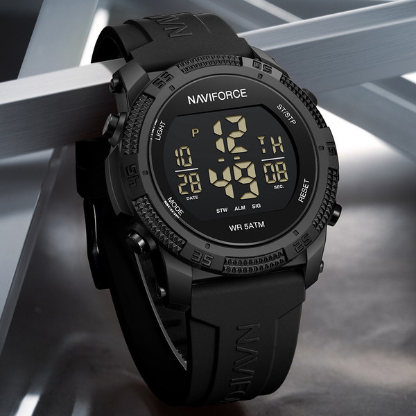Годинник чоловічий водостійкий тактичний Naviforce Europe Black Paracord (2 ремінці) Чорний Вінниця - фото 6
