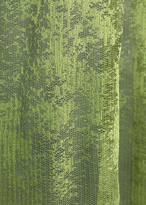 Тюль VR-Textil 1663т Мармур Al-1 Жакард Оливковий 350х260 см (42-0849) Київ - фото 6