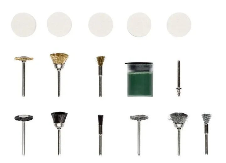 Набір щіток і полірувальних дисків PARKSIDE PMZS A1 16 шт. насадки для шліфування та полірування з п Полтава - фото 1