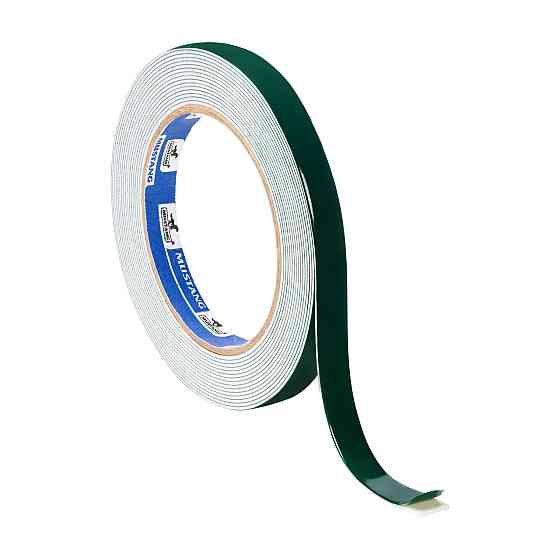 Двухсторонняя клейкая лента на вспененной основе СУПЕРМИЦЕННАЯ MUSTANG 12мм х 10м Ровно