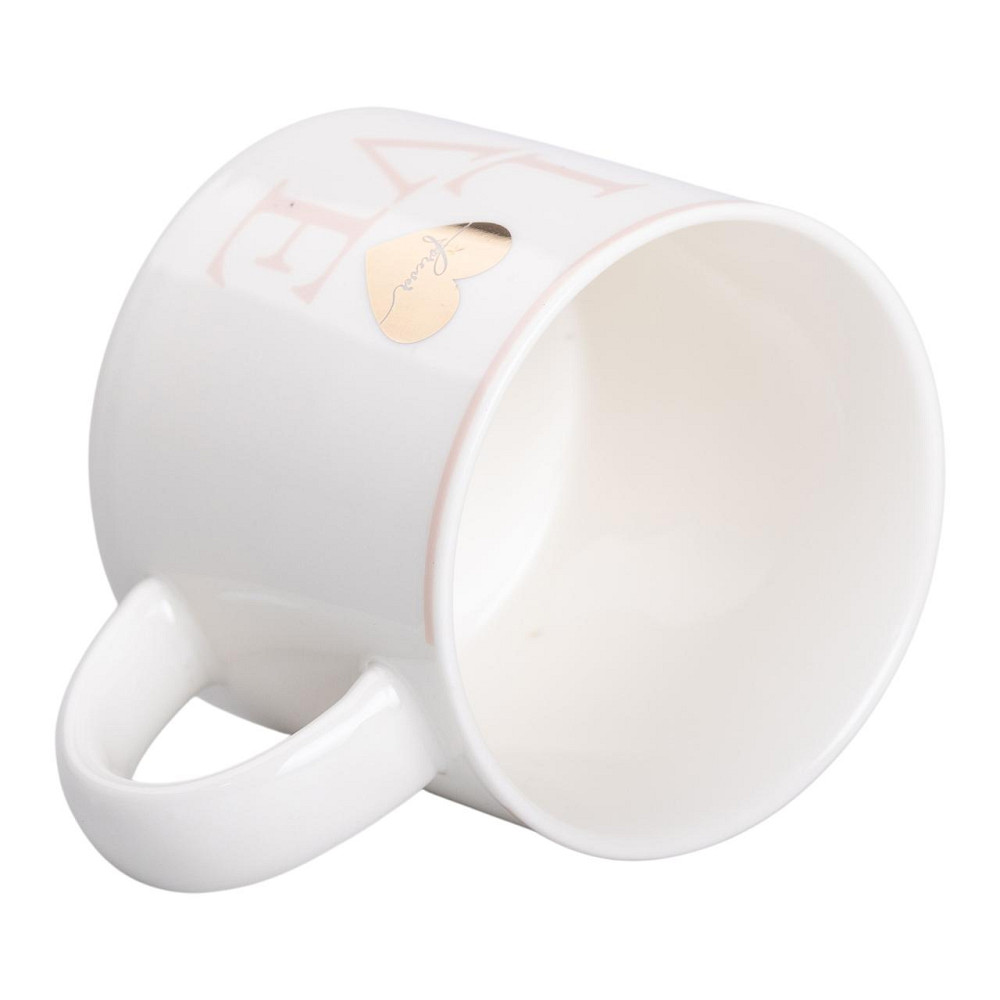 Liling Rongxiang Ceramic Чашка порцелянова 350 (мл) для кави та чаю Love Біла RX-N240126WL Коломия - фото 3