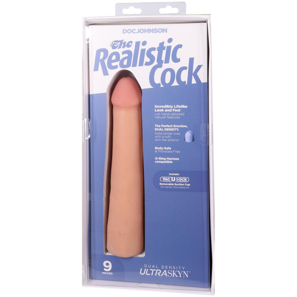 Фалоімітатор Doc Johnson The Realistic Cock ULTRASKYN - 9 Inch Vanilla Sex Aura Київ - фото 9