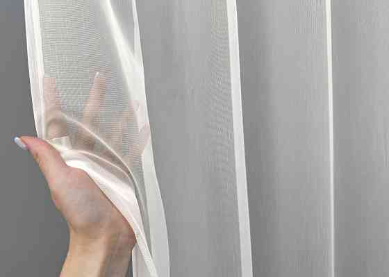 Тюль VR-Textil 1468т Фатин з вишивкою Молочний з пудровим 400х270 см (42-0846) Київ