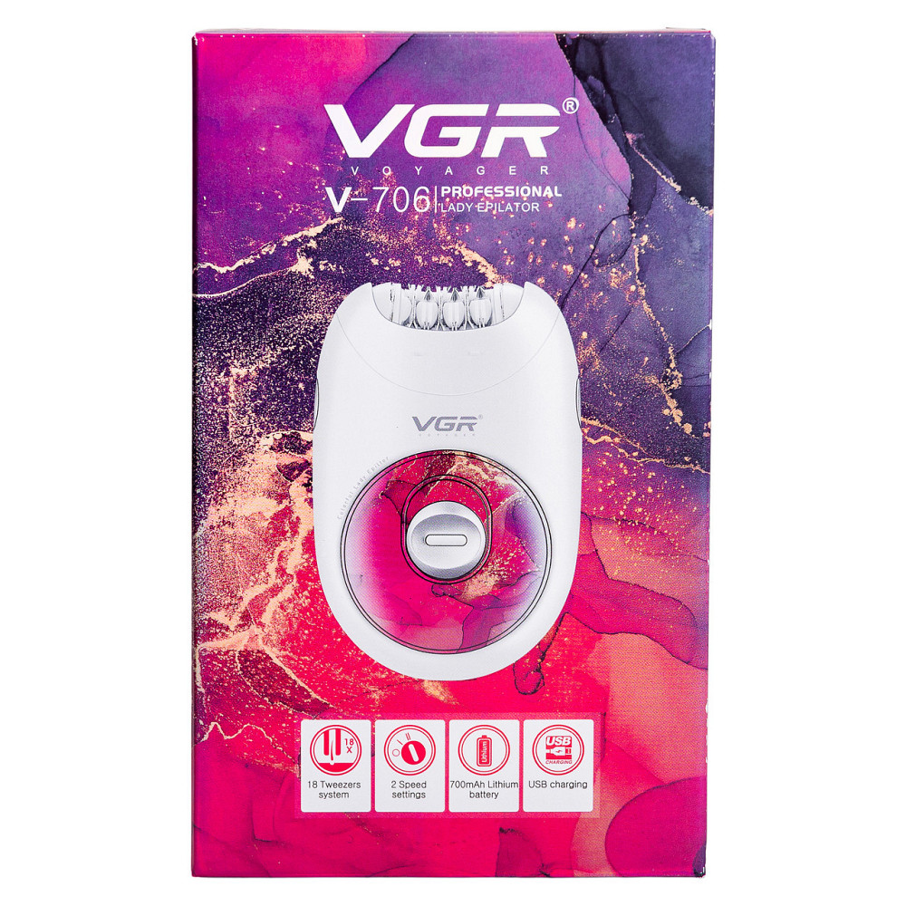 Эпилятор женский электрический VGR 2 скорости HPV706P Киев - изображение 7