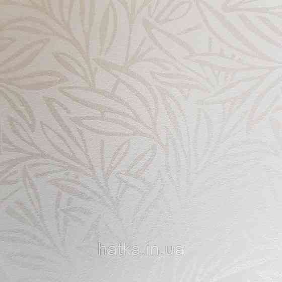 Шпалери флізелінові екологічно чисті Rasch Salisbury 0.53х10 листя гілки маленькі сріблясті на білому Київ