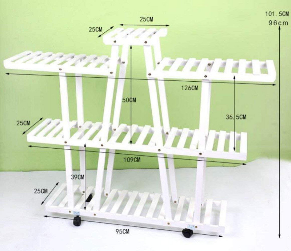 Підставка для квітів "Мезье" на колесах зефір Миколаїв - фото 2
