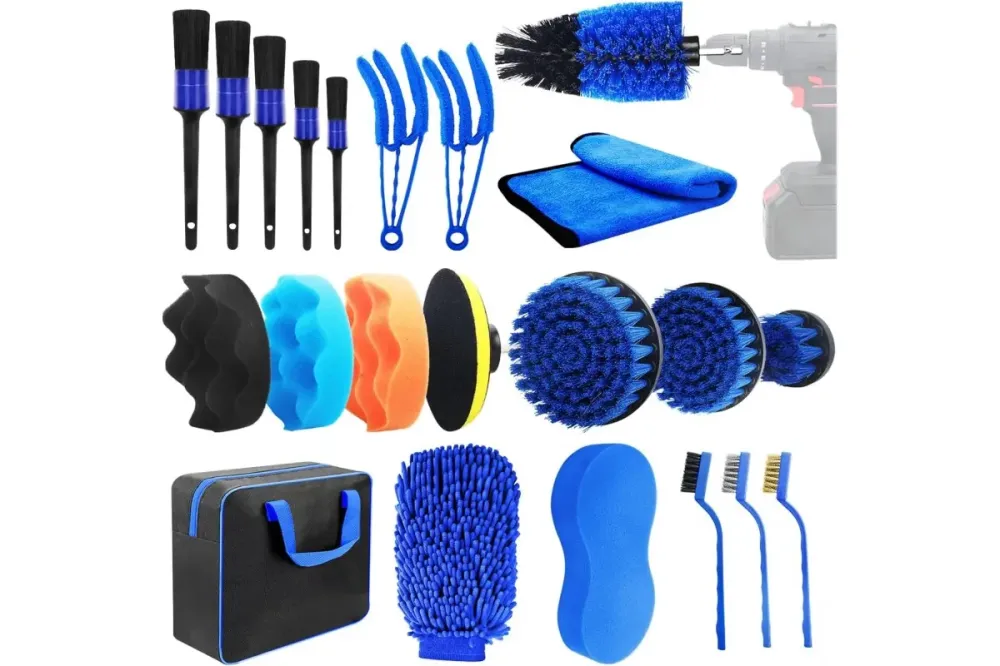 Набор щёток, тряпок, инструмента для клипс и пластика (CS-002) Коломия - фото 1