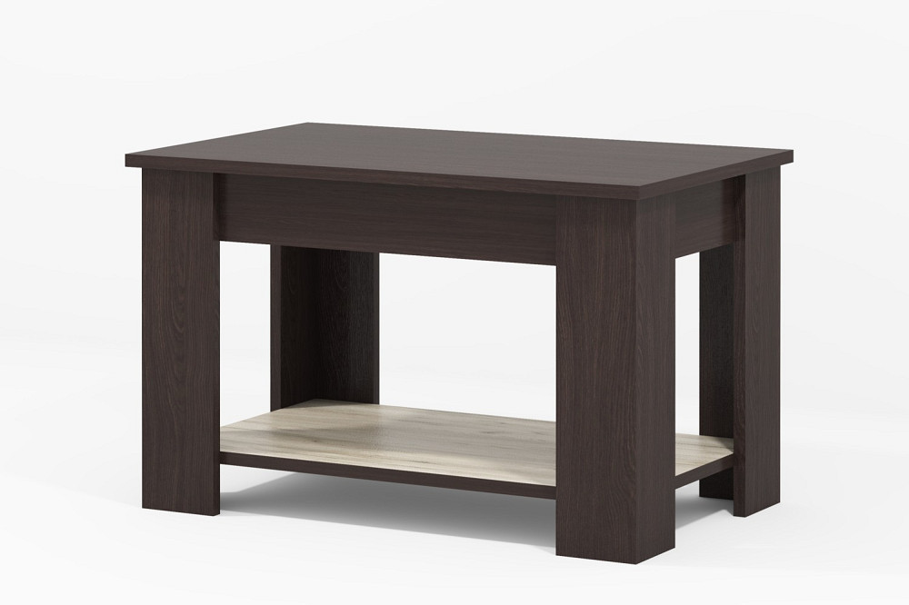 Стол журнальный Квант-2, Венге Магія+Дуб Крафт Сірий, 800/500/550 Львов - изображение 1