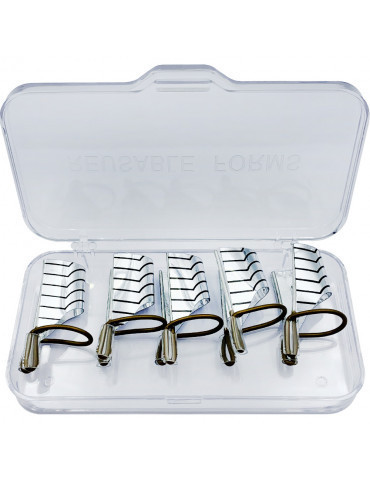 Багаторазові форми для нарощування нігтів, набір 5 шт. Срібло Київ - фото 1