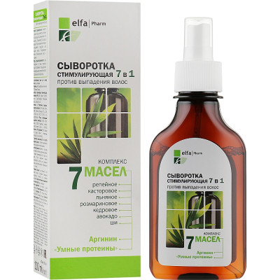 Сыворотка для волос Elfa Pharm 7 масел Стимулирующая против выпадения волос 7 в 1 100 мл (5901845500593) Винница - изображение 1
