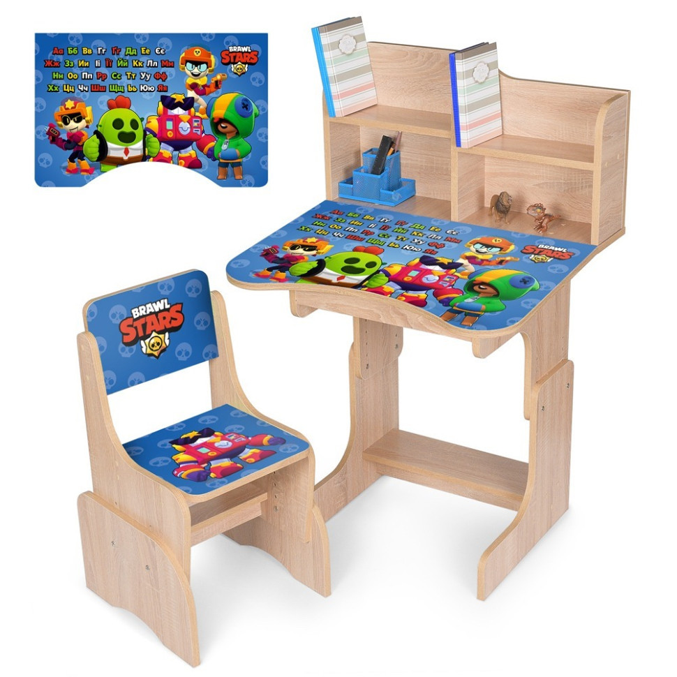 Детская Парта N 2071-12-3 дерево, со стульчиком Винница - изображение 1