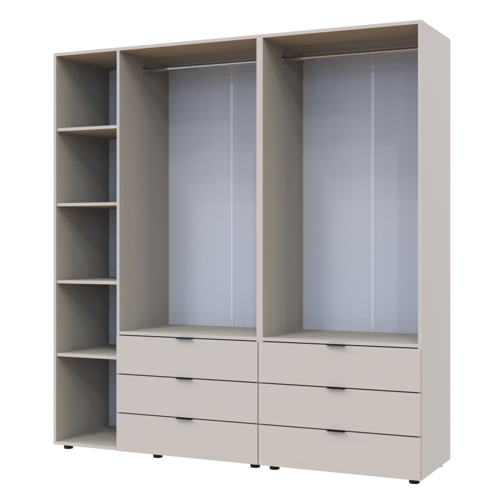 Комплект шаф для одягу Doros Гелар (2 шт.) 193,7х49,5х203,4 см Кашемір (DRS-011239) Львів - фото 11