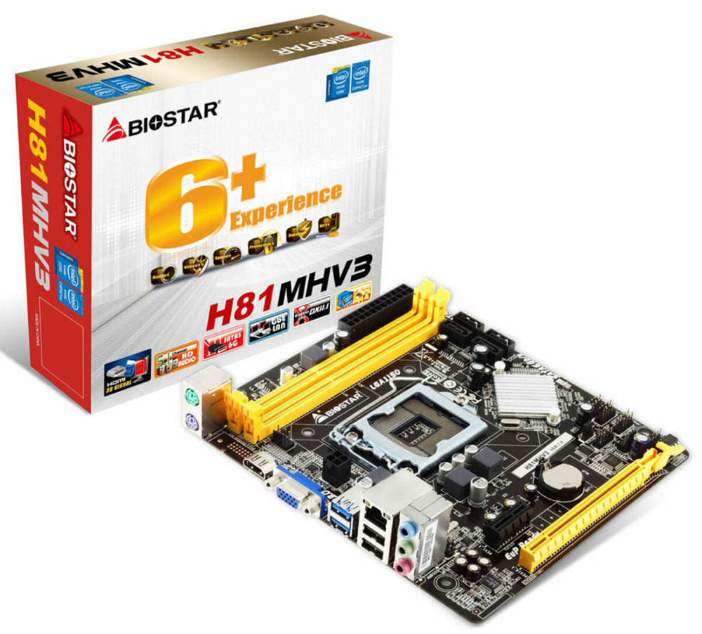 Материнська плата Biostar  H81 (s1150,  H81, PCI-Ex16) Київ - фото 2
