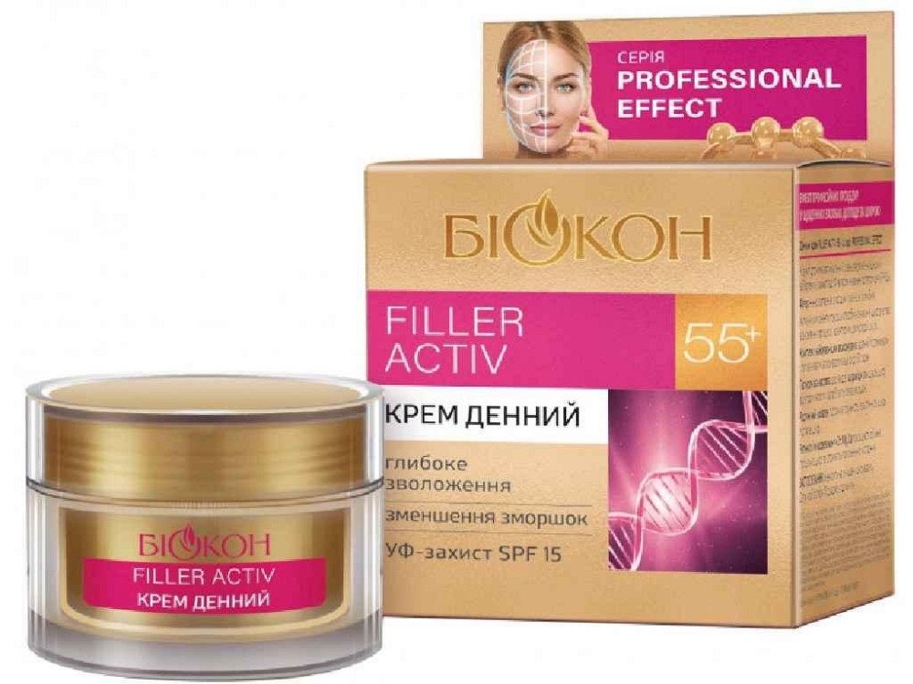 Крем денний Prof Effect Filer Activ 55 50мл 4820160037342 ТМ БИОКОН Киев - изображение 1