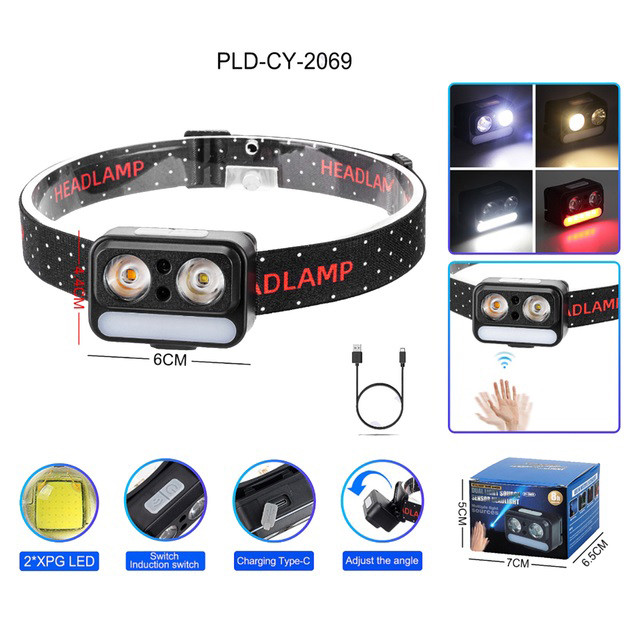 Ліхтарик на голову для роботи, Ліхтар на голову для бігу, Дуже потужний налобний ліхтар OX-77 Львів - фото 8