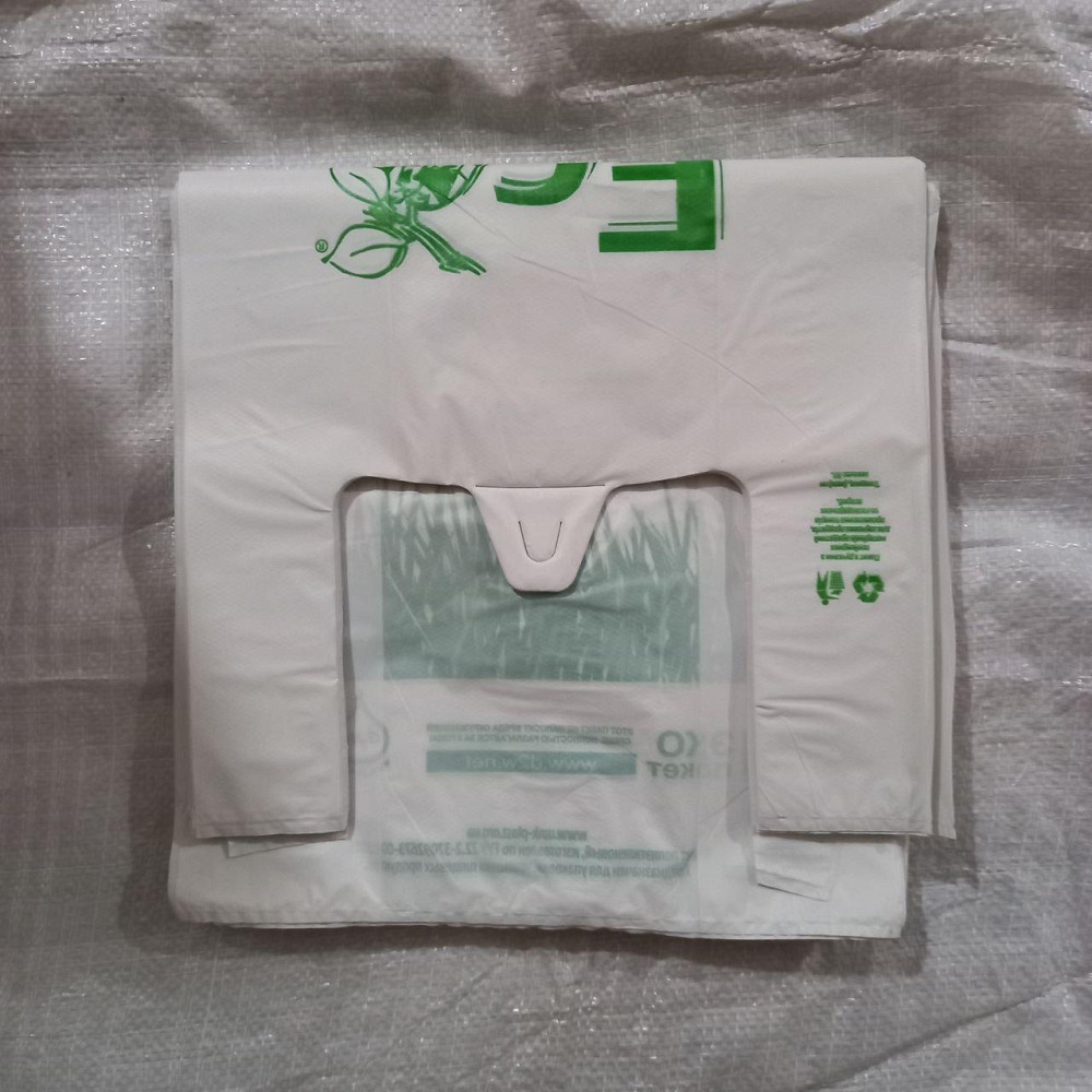 Пакет-майка "ЕКО" 30x55 см поліетиленові пакети з ручками типу майка уп-100 шт Харків - фото 2