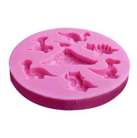 Молд силиконовый Динозавры 77 мм розовый Киев