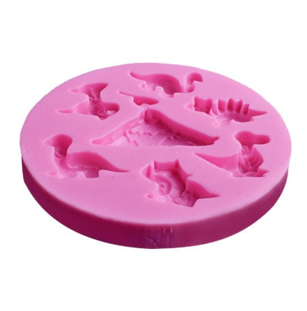 Молд силиконовый Динозавры 77 мм розовый Киев - изображение 5