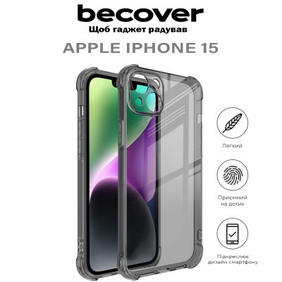 Чехол для мобильного телефона BeCover Anti-Shock Apple iPhone 15 Grey (710621) Винница - изображение 5