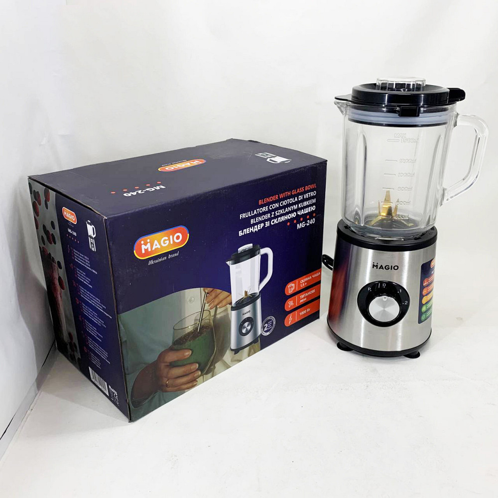 Електричний блендер блендери стаціонарні MAGIO MG-240 1000 Вт, Блендер електричний для смузі OK-56 Київ - фото 6