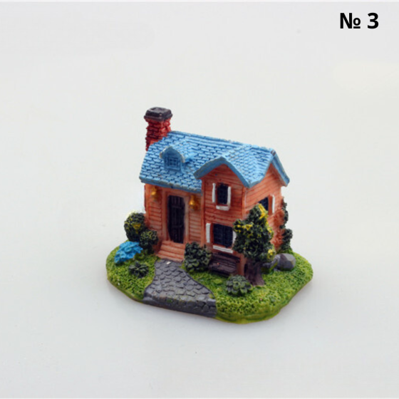 Миниатюрные домик  из полистоуна для мини-сада, флорариума, микроландшафта, миниатюры, песочного стола Будиночок №3 Одесса