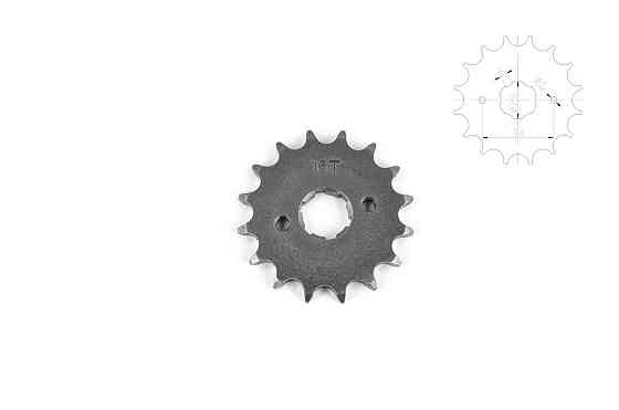 Зірочка (передня) Zongshen, мотоцикл Ліфан 125-200 428-16T Мукачево