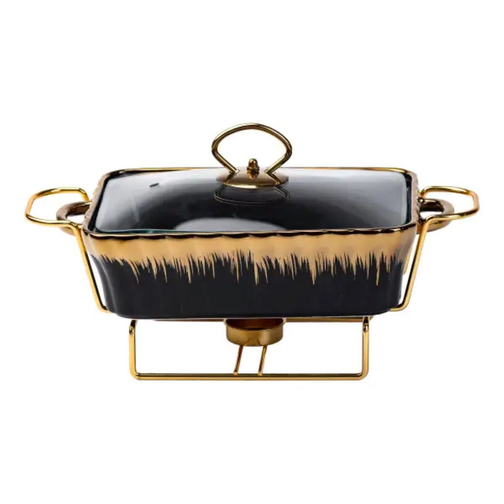 Yiwu Настільний марміт 1 літр прямокутний порцелянаовий марміт з підігрівом Коломыя - изображение 1