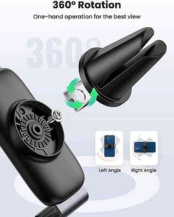 Автодержувач UGreen універсальний 360 градусів Air Vent Mount LP120 (Чорний) Миколаїв