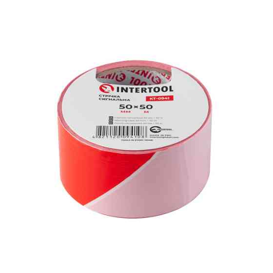 Стрічка сигнальна, 50 м, 50 мм INTERTOOL KT-0941 Киев