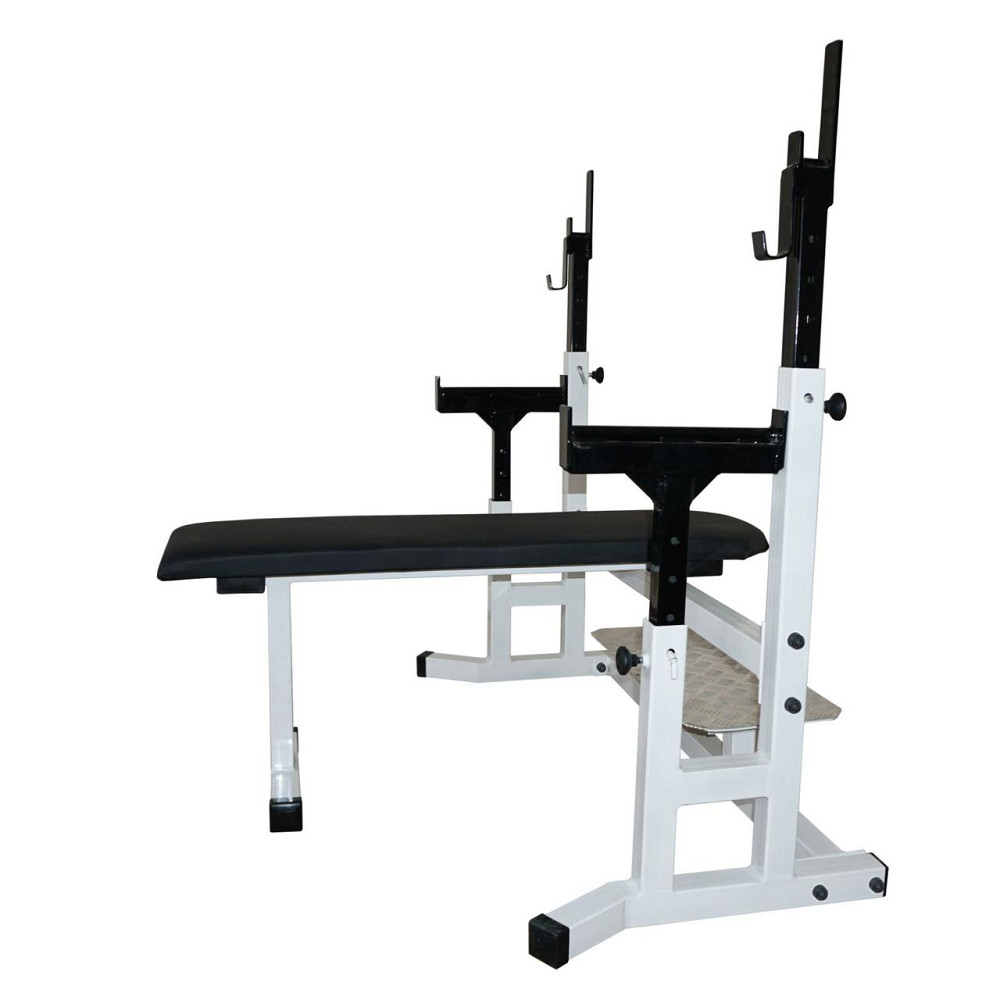 Скамья горизонтальная профессиональная для жима со страховкой и платформой 50 на 50 мм. Киев - изображение 1