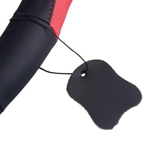 Чохол на кермо VLOD-L285 M чорний-червоний, перфорована шкіра, БО Харків - фото 4