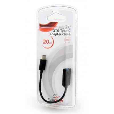 Дата кабель OTG USB 2.0 AF to Type-C 0.2m Cablexpert (AB-OTG-CMAF2-01) Винница