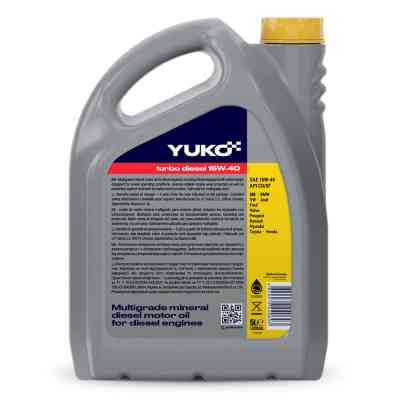 Моторна олива Yuko TURBO DIESEL 15W-40 5л (4820070240603) Вінниця