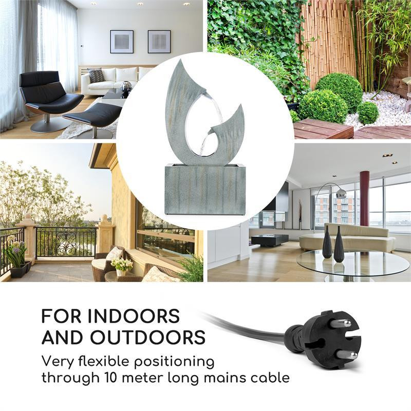 Садовий фонтан 8W Trumpet Flow з оцинкованого металу зі світлодіодами всередині та зовні (Німеччина, читати Рівне - фото 3