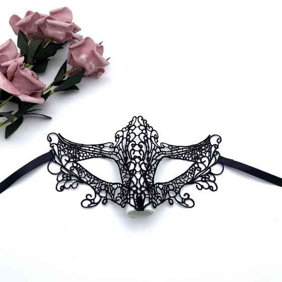 Маскарадная маска для лица one size черный Киев